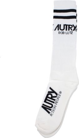Autry Sokken En Kousen Voor Dames Katoen Wit/Zwart