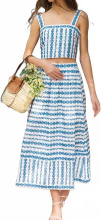 French Connection Womens Structured Taffeta Midi Skirt In Blue