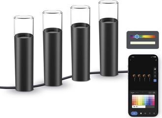 Ksix Ksix Smartled Rgbwic Luz De Jard&iacute;n Multicolor Pack De 4
