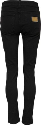 Dolce & Gabbana Womens Black Cotton Skinny Jeans Clothing