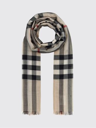 Burberry Scarf Woman color Grey
