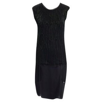 Lanvin Alber Elbaz beaded embellished pper silk dress
