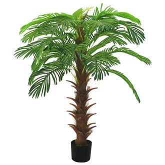 vidaXL Vidaxl - Palmera Cycas Artificial Con Macetero 140 Cm Verde
