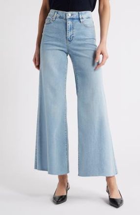 Frame Denim Le Palazzo Crop Wide Leg Jeans in Tribute Raw After at Nordstrom Rack, Size 27