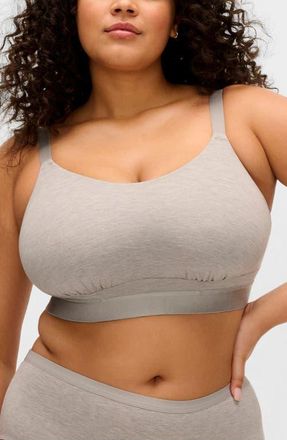 Elomi Downtime Wireless Bralette in Grey Marl at Nordstrom, Size 40H