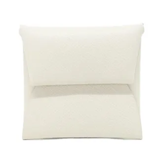 Herm&egrave;s White Epsom Leather Coin Purse/Coin Case (Pre-Owned)