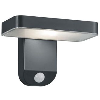 Reality Reality Leuchten - Aplique Esquel Led Antracita Ip44 Con Sensor De Movimiento Solar Energy Trio Lighting