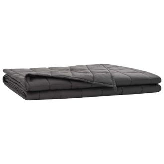 vidaXL Coperta Ponderata Antracite 140 X 200 Cm 6 Kg 100% Cotone 205t Vidaxl