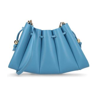 Themoir&egrave; Borsa a mano Calipso plissettata - - Bags - Donna - Blu - ONE SIZE