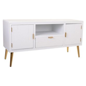 Wanderlust Deco Wanderlust Deco - Mueble Bajo De Madera Blanco 121x40,5x61,5