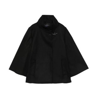 Fay Chaqueta capa con cierre de palanca - Jackets - Mujer - Negro - L