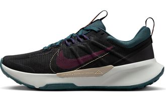 Nike Womens WMNS Juniper Trail 2 Nn Low, Black Night Maroon Deep Jungle, 6 UK