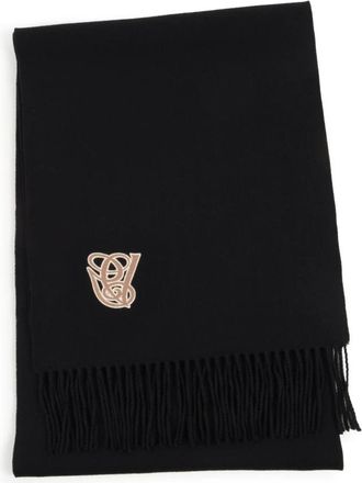 Valentino Scarf Bandeaux - Heren - Wintersjaals - Zwart - ONE Size - Wol - Accessoires