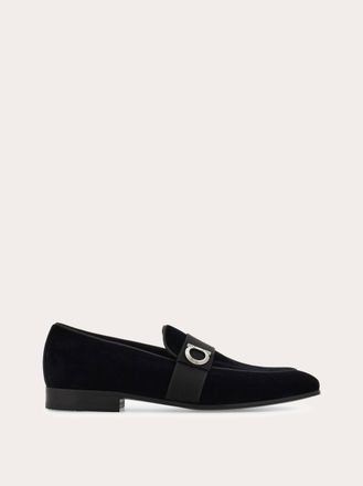 Ferragamo Uomo Mocassino ornamento Gancini Nero Taglia 40.5