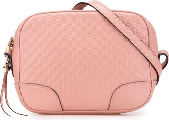 Gucci Pre-owned Womens Micro Guccissima Crossbody Bag - Pink Leather - One Size