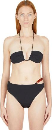 Ziah Halter Bikini Top - Dames - Bikinis - Zwart - L - Badmode