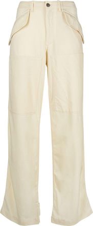 Etro mid-rise cargo pants - women - Virgin Wool/Spandex/Elastane - 38 - Neutrals