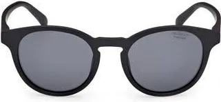 GANT Oval Sunglasses in Matte Black /Smoke at Nordstrom Rack
