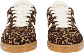 Premiata Multicolor Animal Print Translucent Sole Sneakers