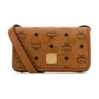 MCM Mcm, Tassen, Dames, Bruin, ONE Size, Leer, Aren Crossbody Bag