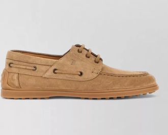 Tod's suede leather loafers
