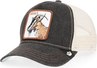 Goorin Brothers G.O.A.T. Patch Trucker Hat in Dark Denim at Nordstrom