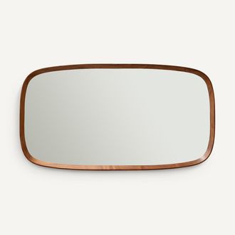 AM.PM Spiegel, rechthoekig in notenhout, H110cm, Orion