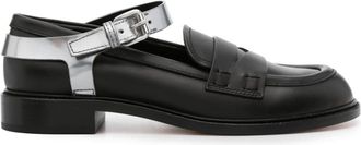 AGL Olivia leather loafers - women - Calf Leather/Calf Leather/Rubber/Calf Leather - 38 - Black