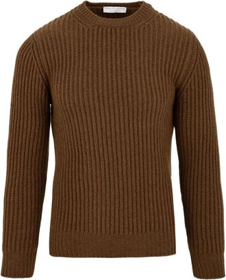 FILIPPO DE LAURENTIIS Y24186 Trui - Heren - Cashmere truien - Bruin - XL - Kasjmier - Truien & Vesten