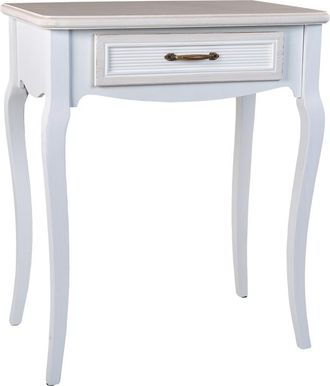Wanderlust Deco Recibidor De Madera Blanco 60x40x72,5