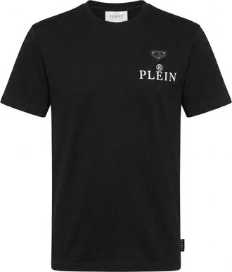Philipp Plein Tops, Heren, Zwart, 2Xl, Katoen, Jersey T-shirt Plein R