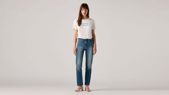 Levi's 724 High Rise Straight Jeans - Womens - 23X32 - Blue