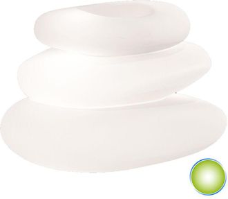 Monacis Macetero L&aacute;mpara Complemento De Decoraci&oacute;n De Resina 75x62x47 Cm Mod. Eden Pot Bright Luz Verde