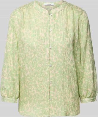 OPUS Regular Fit Hemdbluse in Crinkle-Optik Modell Famelia in Hellgruen Melange, Gr&ouml;&szlig;e 34