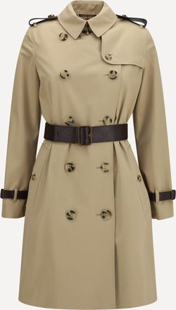 Burberry Trench Kensington midi in pelle Woman 8