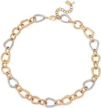 Robert Lee Morris Link Necklace in Two Tone at Nordstrom