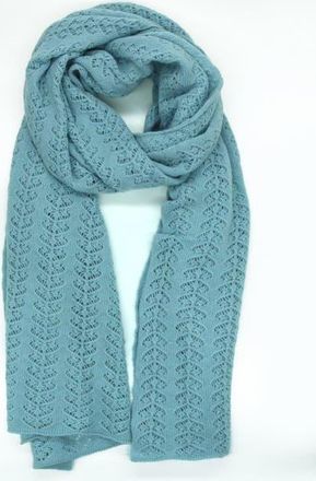 Portolano Cashmere openwork wrap in Pale Blue at Nordstrom