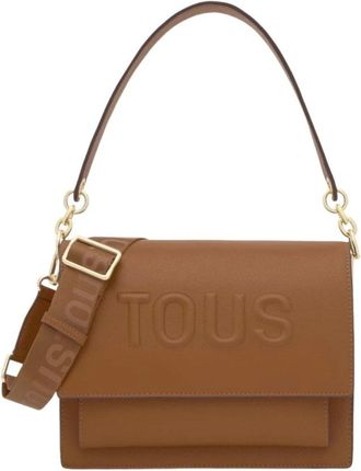 Tous Tous, Tassen, Dames, Bruin, ONE Size, Katoen, Audree kameel schoudertas