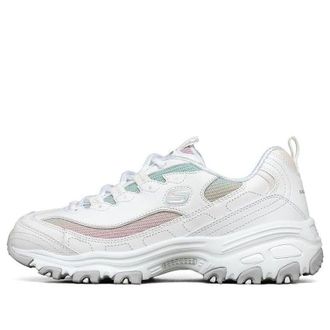 Skechers (WMNS) Skechers DLites 1.0 Low-Top Running Shoes White/Multi 149253-WMLT