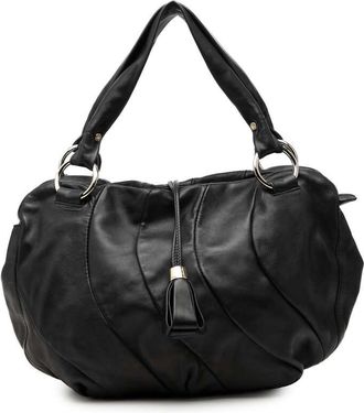 Celine Pre-owned Celine Calfskin Pleated Bittersweet Hobo Ladies 0FG897G7K68V71R4