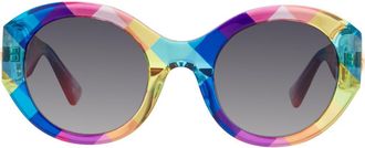 Kurt Geiger 51mm Sunglasses in Pattern Multicolor/dark Grey at Nordstrom