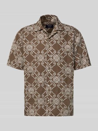 Mc Neal Regular Fit Freizeithemd aus Leinen-Baumwoll-Mix in Mittelbraun, Gr&ouml;&szlig;e XXXL