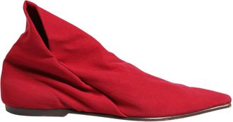 Dolce & Gabbana Red Suede Ankle Boots Womens Shoes (Pre-Owned)