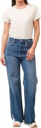 Dear John Denim Fiona High Rise Wide Leg Jeans In Portvell Wash