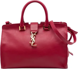 Saint Laurent Pre-owned Saint Laurent Small Leather Monogram Downtown Cabas Satchel Ladies 8400IQM091CF8W0V