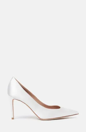 Scarosso Greta High Heels in Ivory - Silk at Nordstrom, Size 35