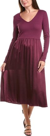Michael Stars Sutton Mixed Media Midi Dress