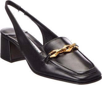 Jimmy Choo London Diamond Tilda SB 45 Leather Slingback Pump