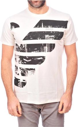 Armani Jeans Sweatshirts - Heren - T-shirts - Wit - XL - Katoen - Tops
