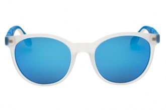 adidas OR0102 Round Blue Mirror Sunglasses - White
